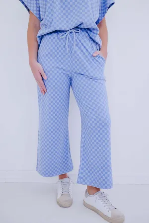Cuddly Checkered Ankle Flare Pants - 5 Colors