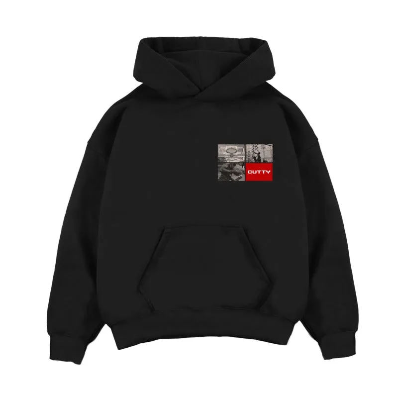 Cutty Men Brooks Fashion Hoodie - Black