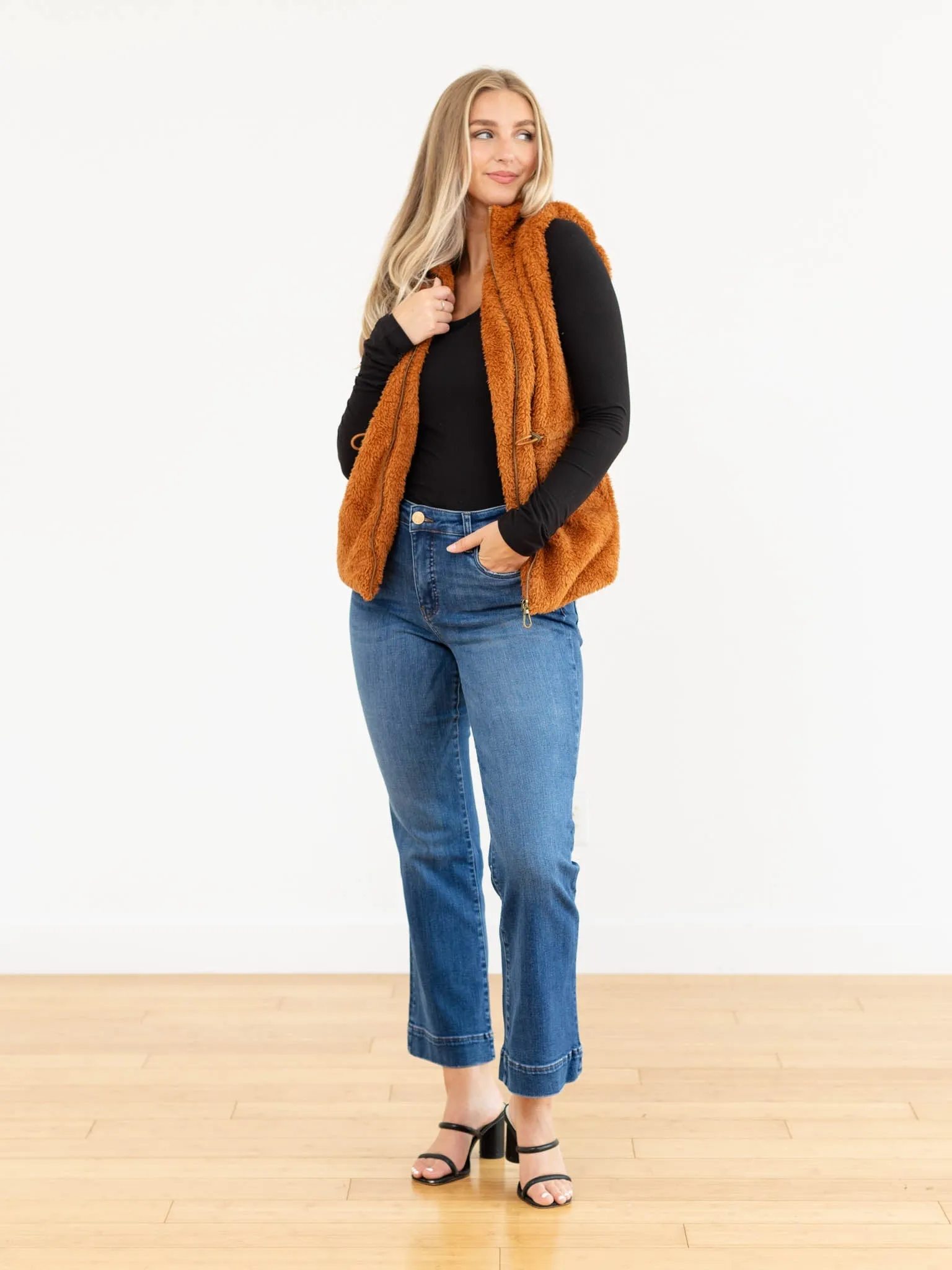 Democracy Cap Sleeve Fur Vest