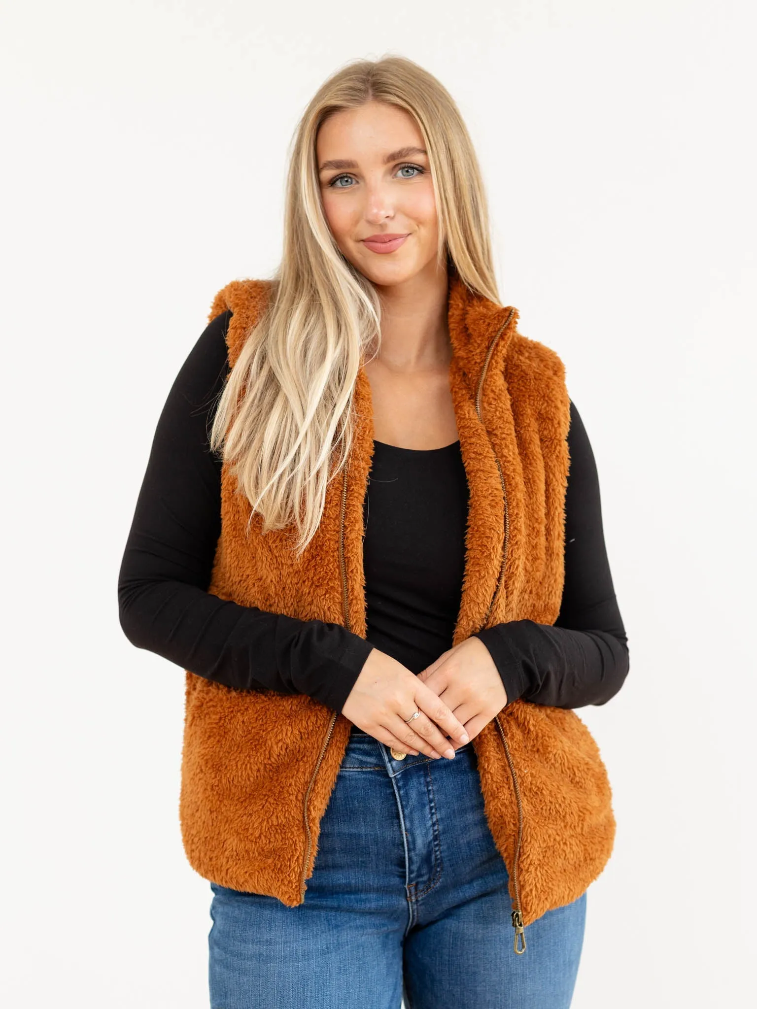 Democracy Cap Sleeve Fur Vest