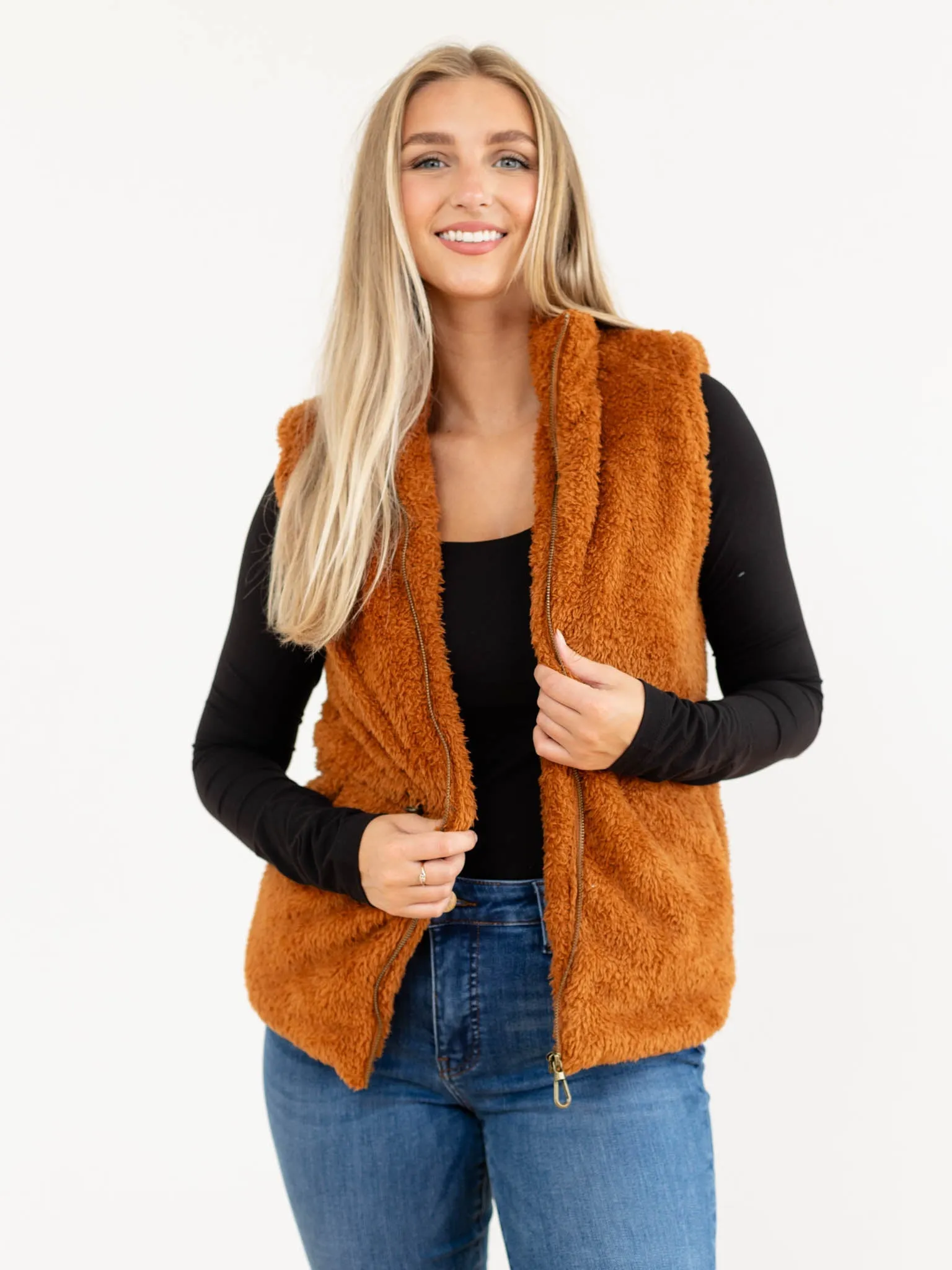 Democracy Cap Sleeve Fur Vest