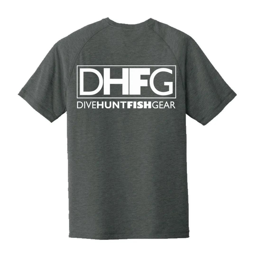 Dive Hunt Fish Framed Triblend T-Shirt