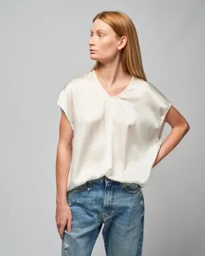 ellie sloppy-v tee - cloud
