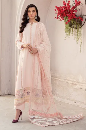 ENGLISH ROSE MLE22-04 | Mushq Eid Pret Drop 2 | 3Pc Cotton Net Suit