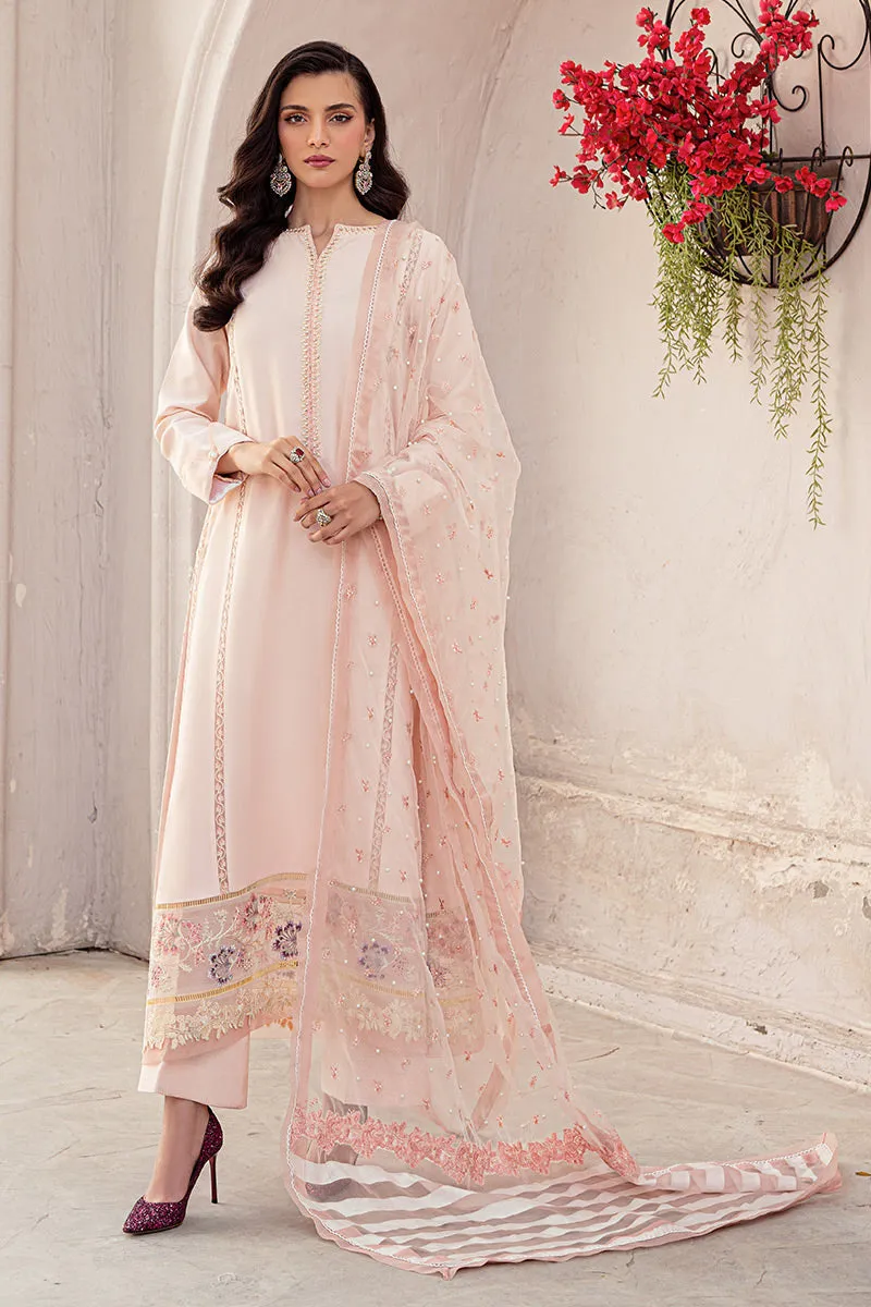 ENGLISH ROSE MLE22-04 | Mushq Eid Pret Drop 2 | 3Pc Cotton Net Suit