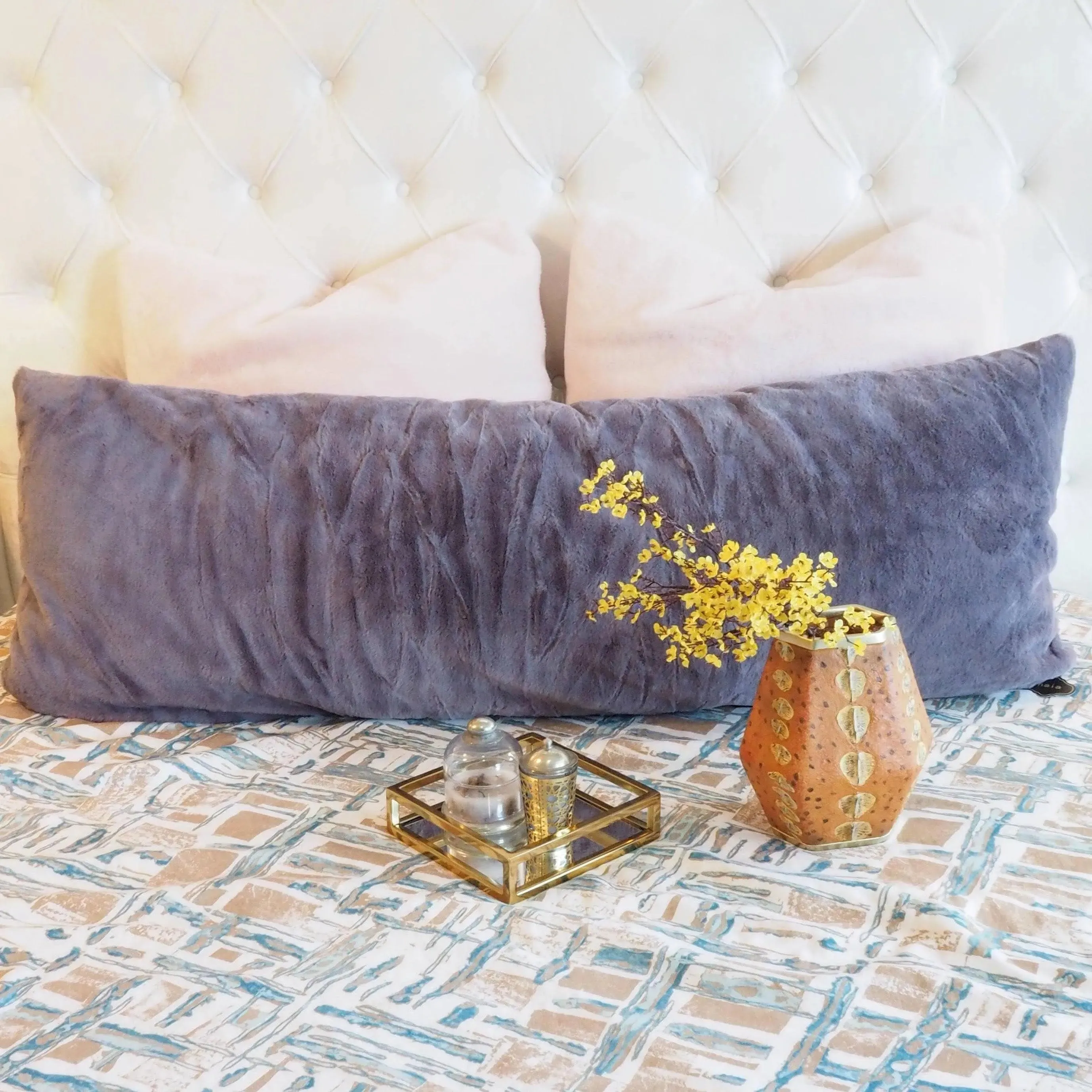Faux Fur Body Pillow Cover