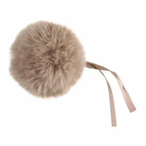 Faux Fur Pom Pom - Large 12cm - Natural