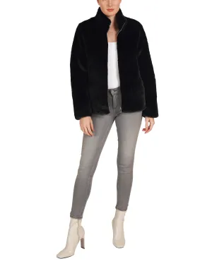 Faux Fur Zippered Jacket