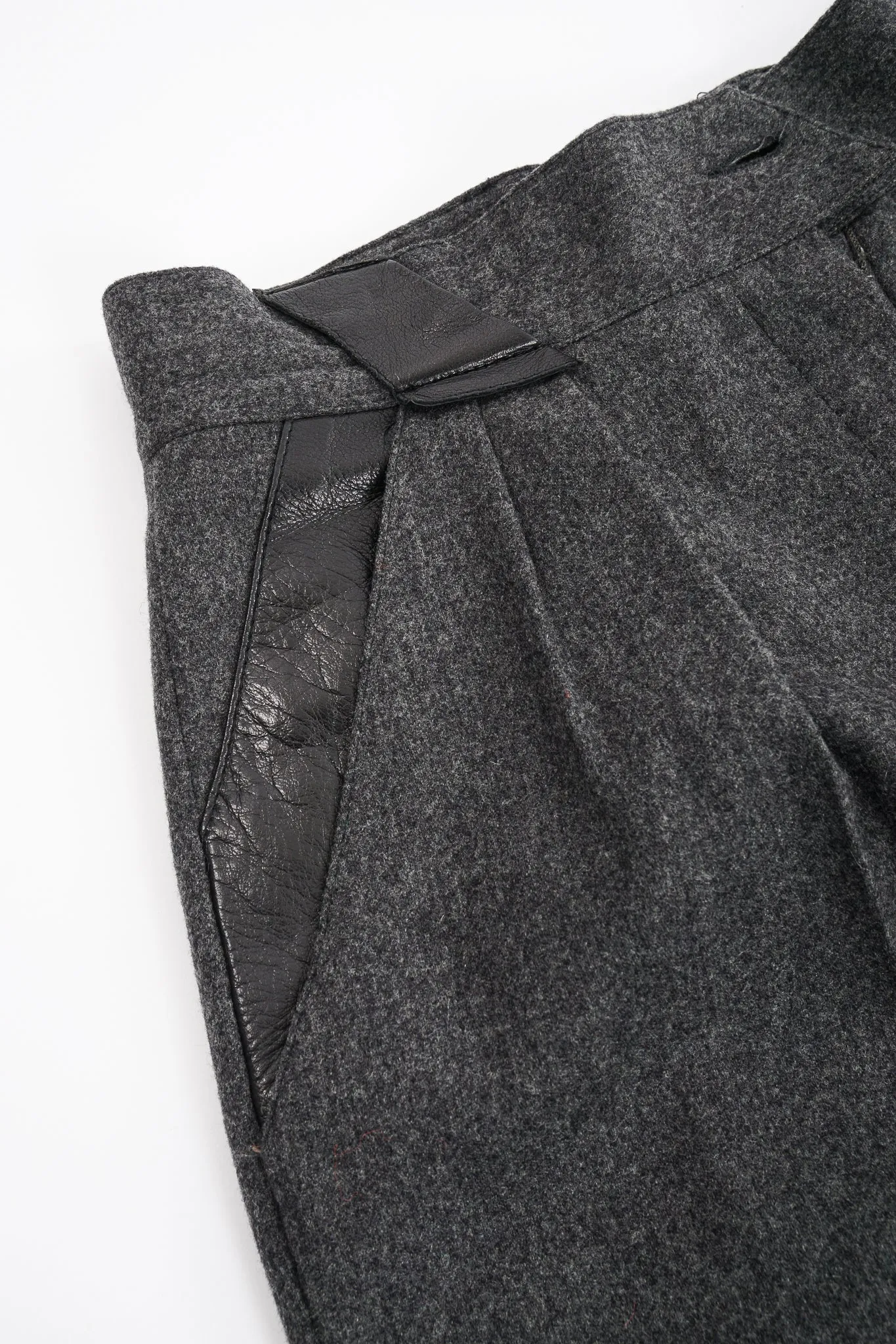 Flannel Pleated Trouser