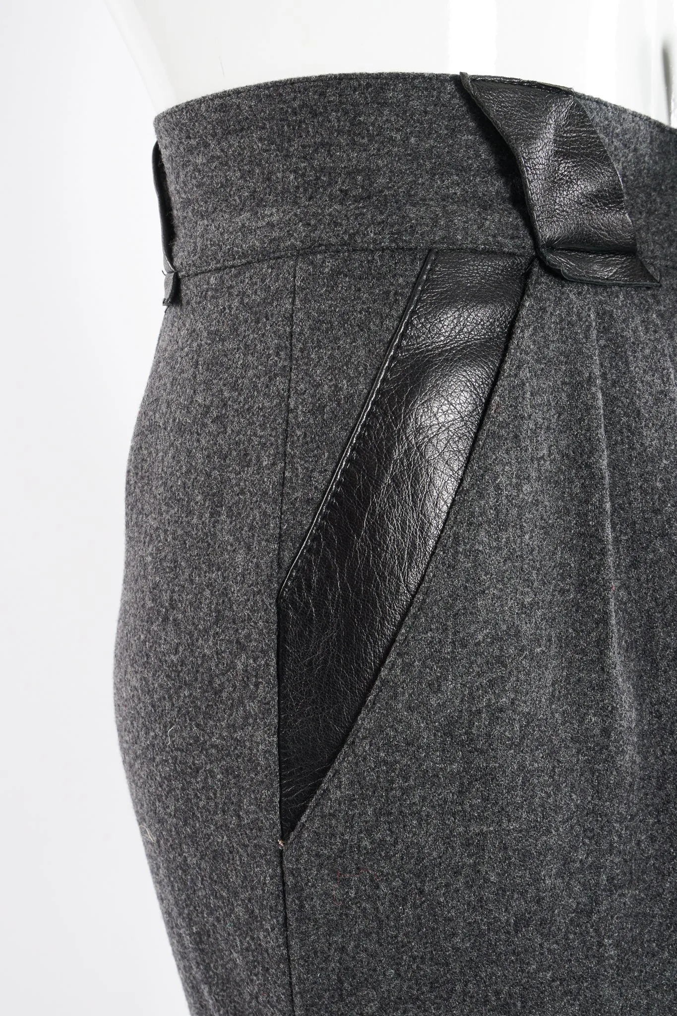 Flannel Pleated Trouser