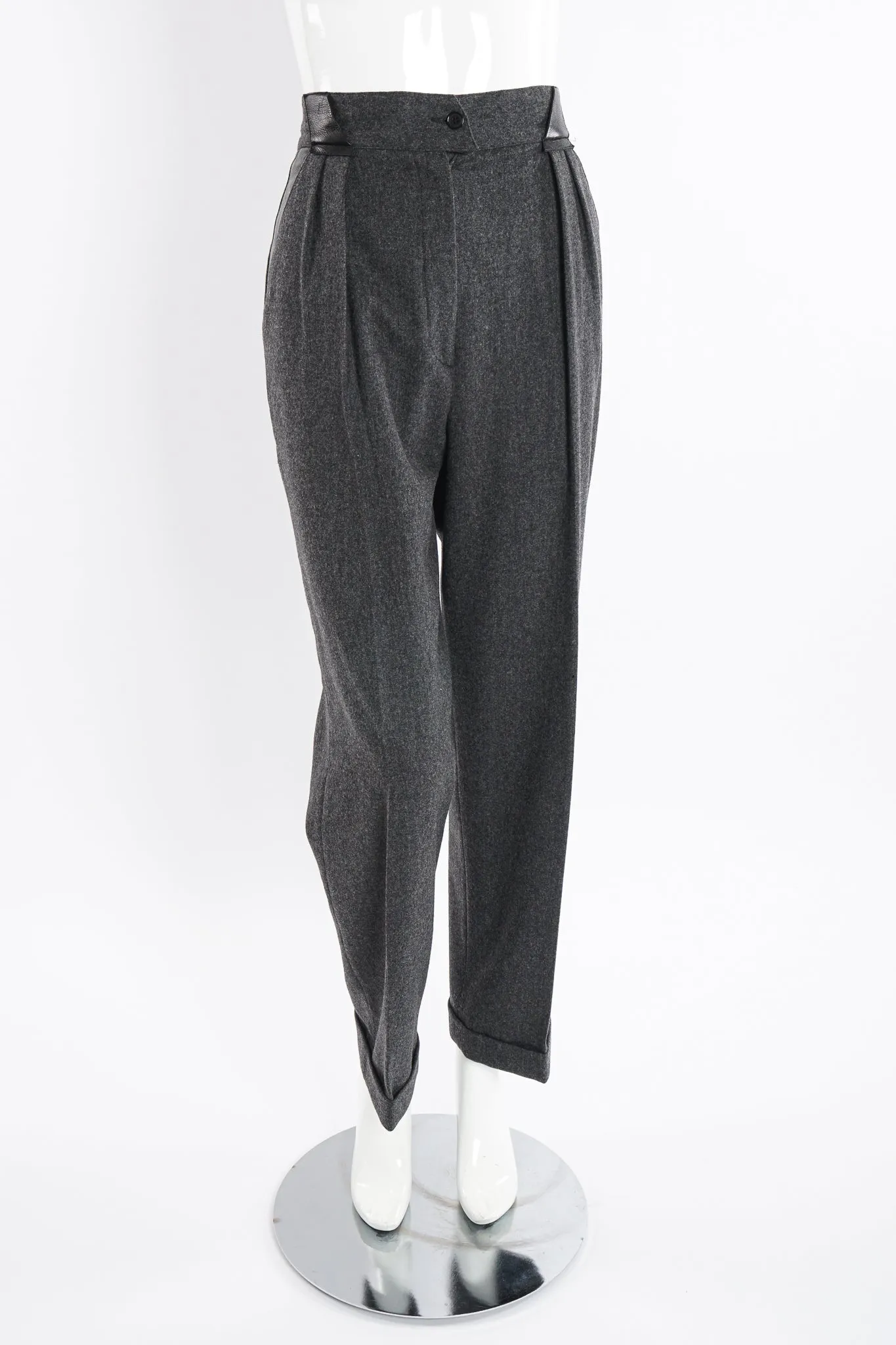 Flannel Pleated Trouser