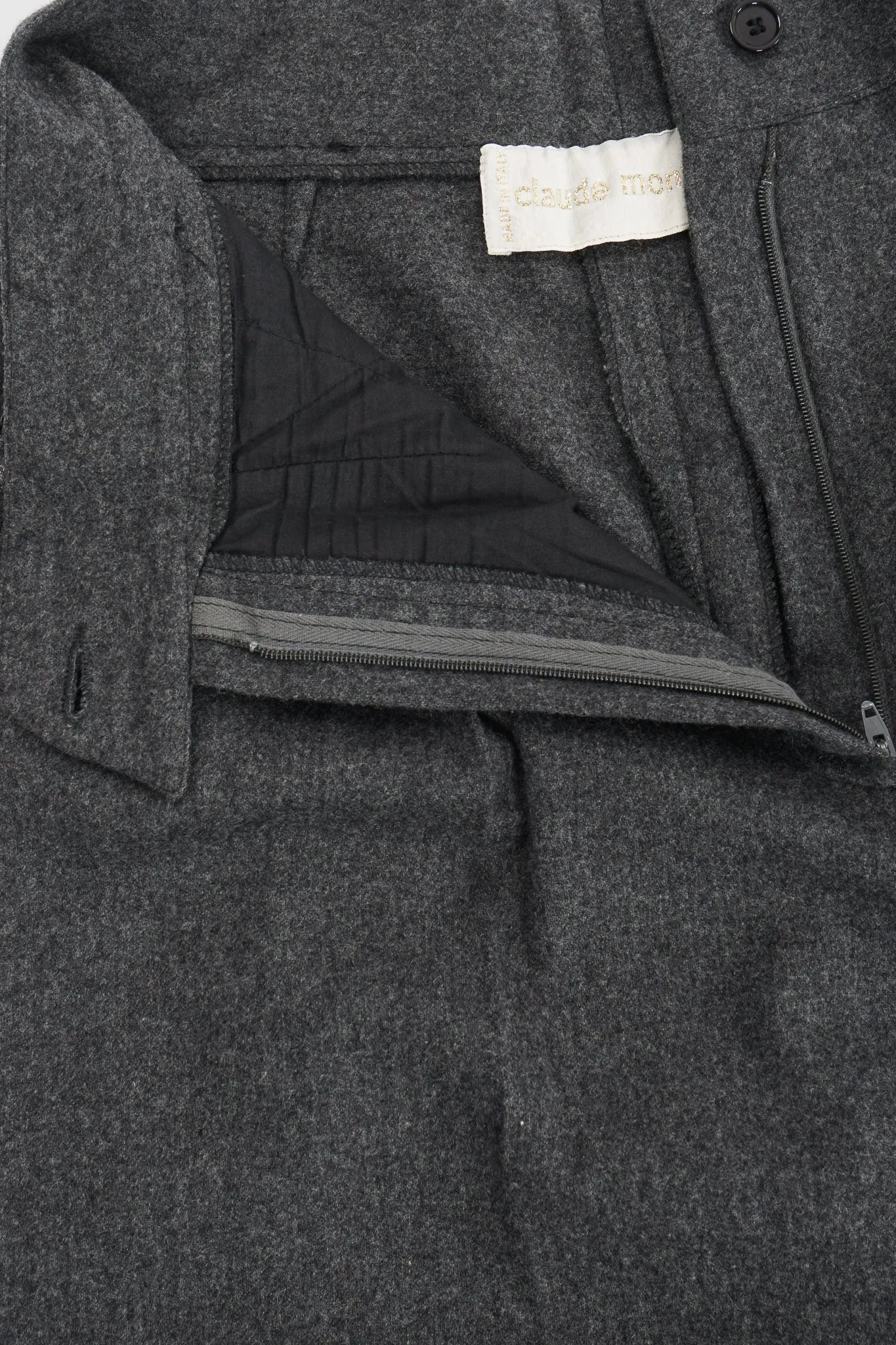 Flannel Pleated Trouser