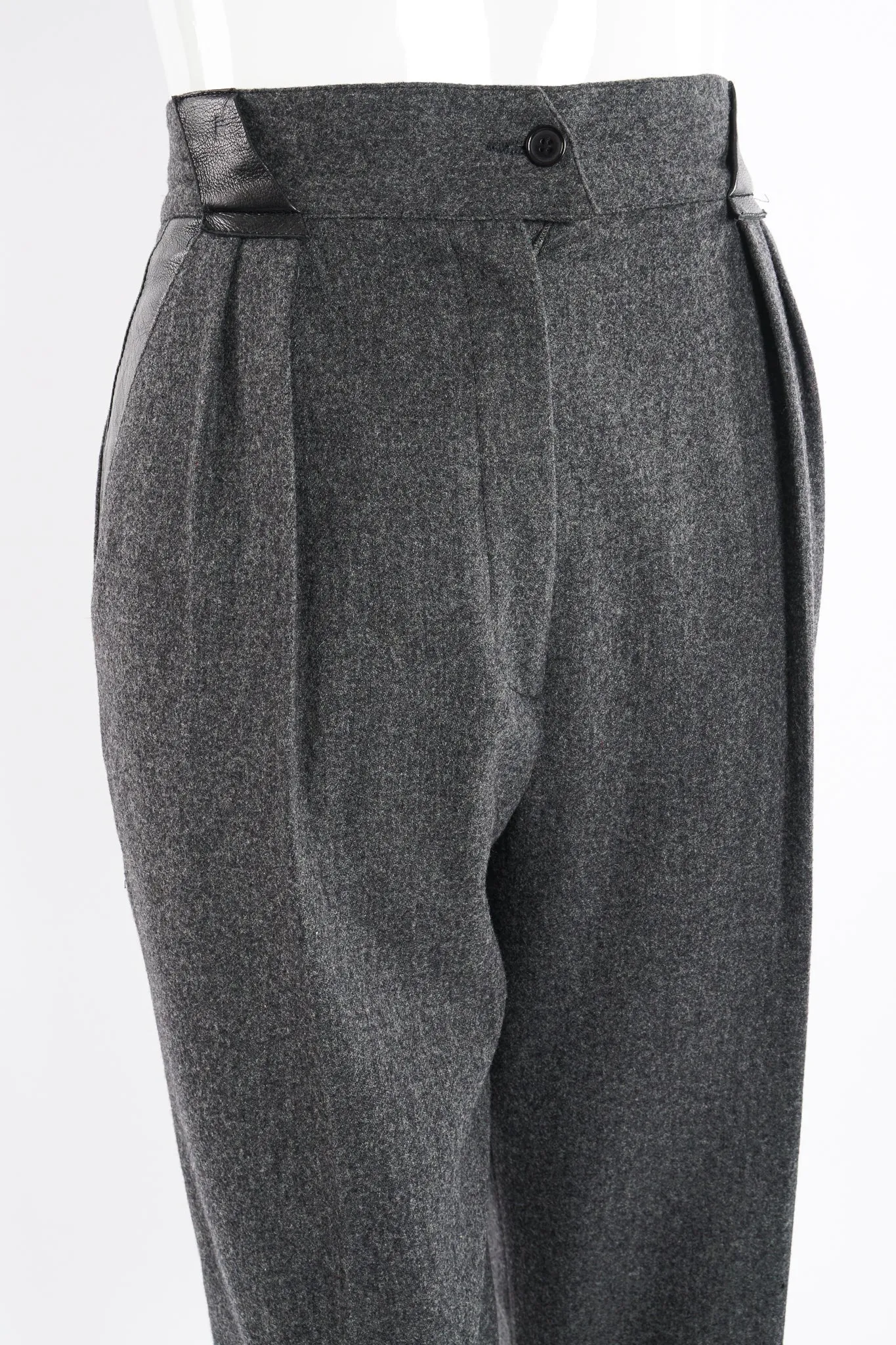 Flannel Pleated Trouser