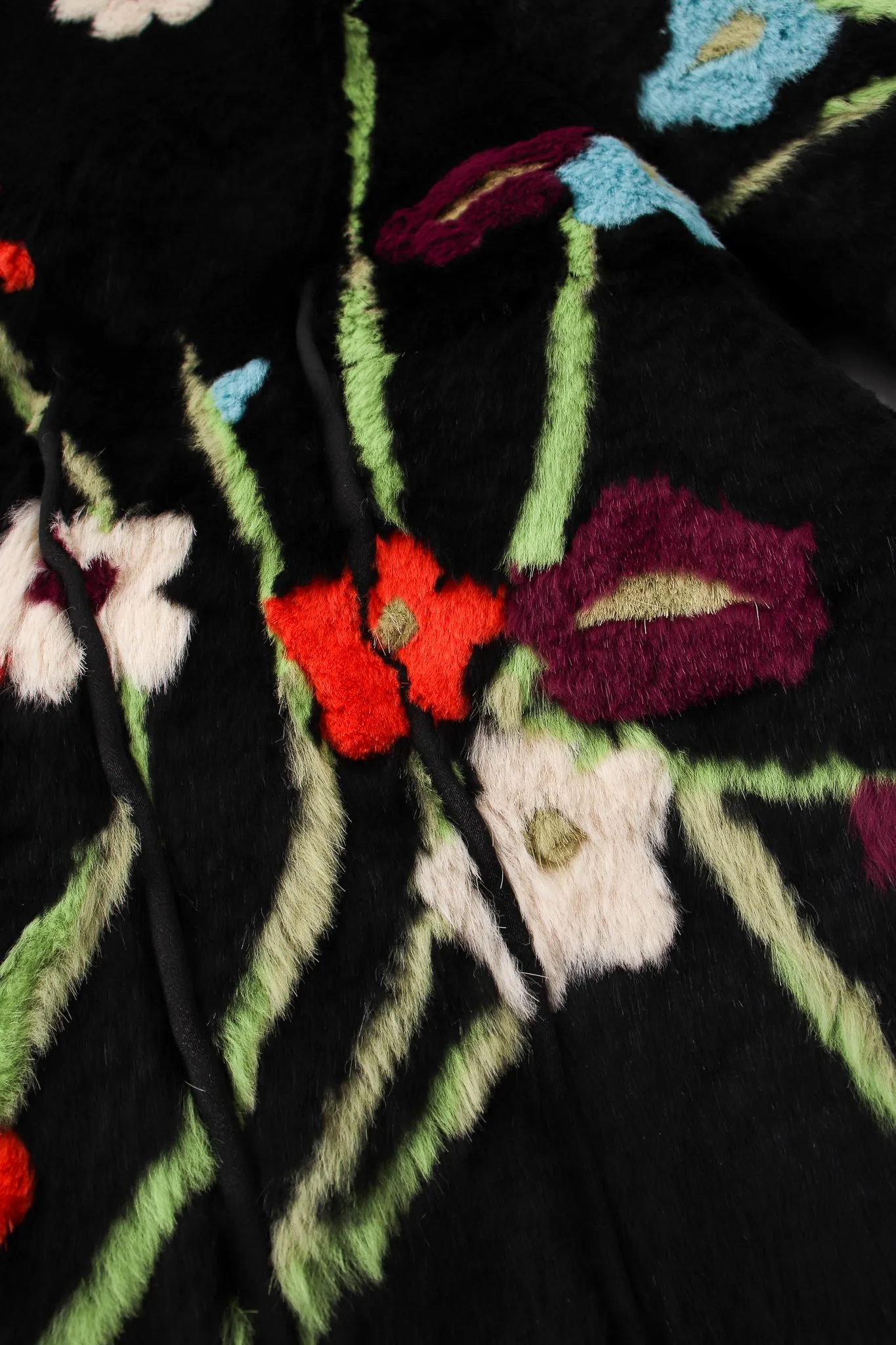 Floral Fur Jacket