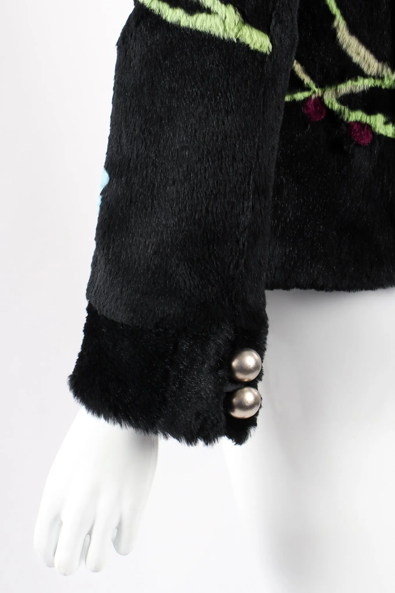 Floral Fur Jacket