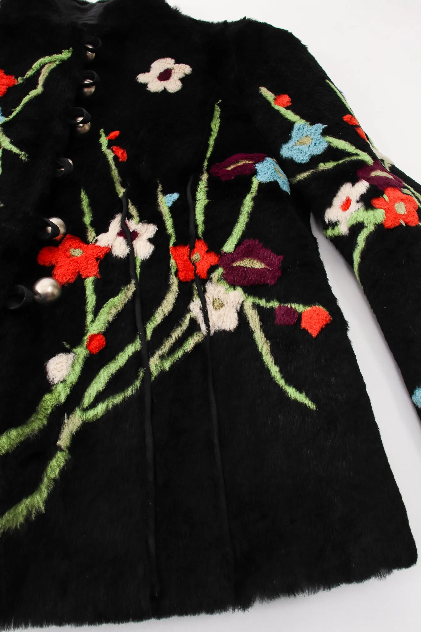 Floral Fur Jacket