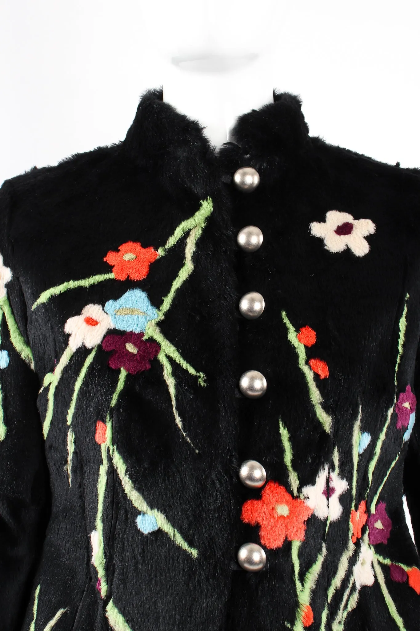 Floral Fur Jacket