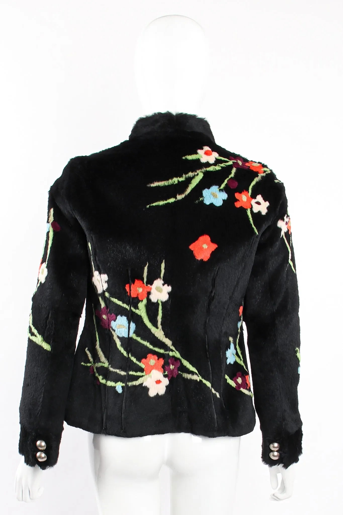 Floral Fur Jacket