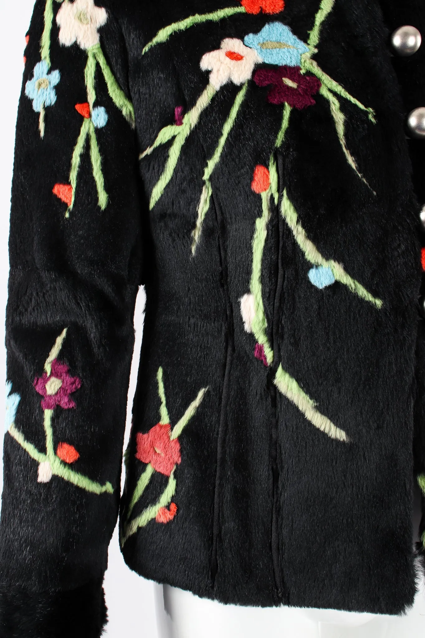 Floral Fur Jacket