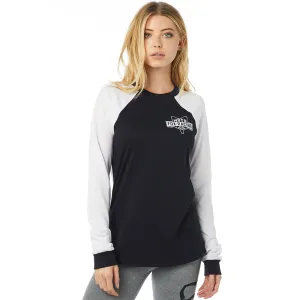 FOX WOMENS HIGH SIDE LS TOP [BLACK]