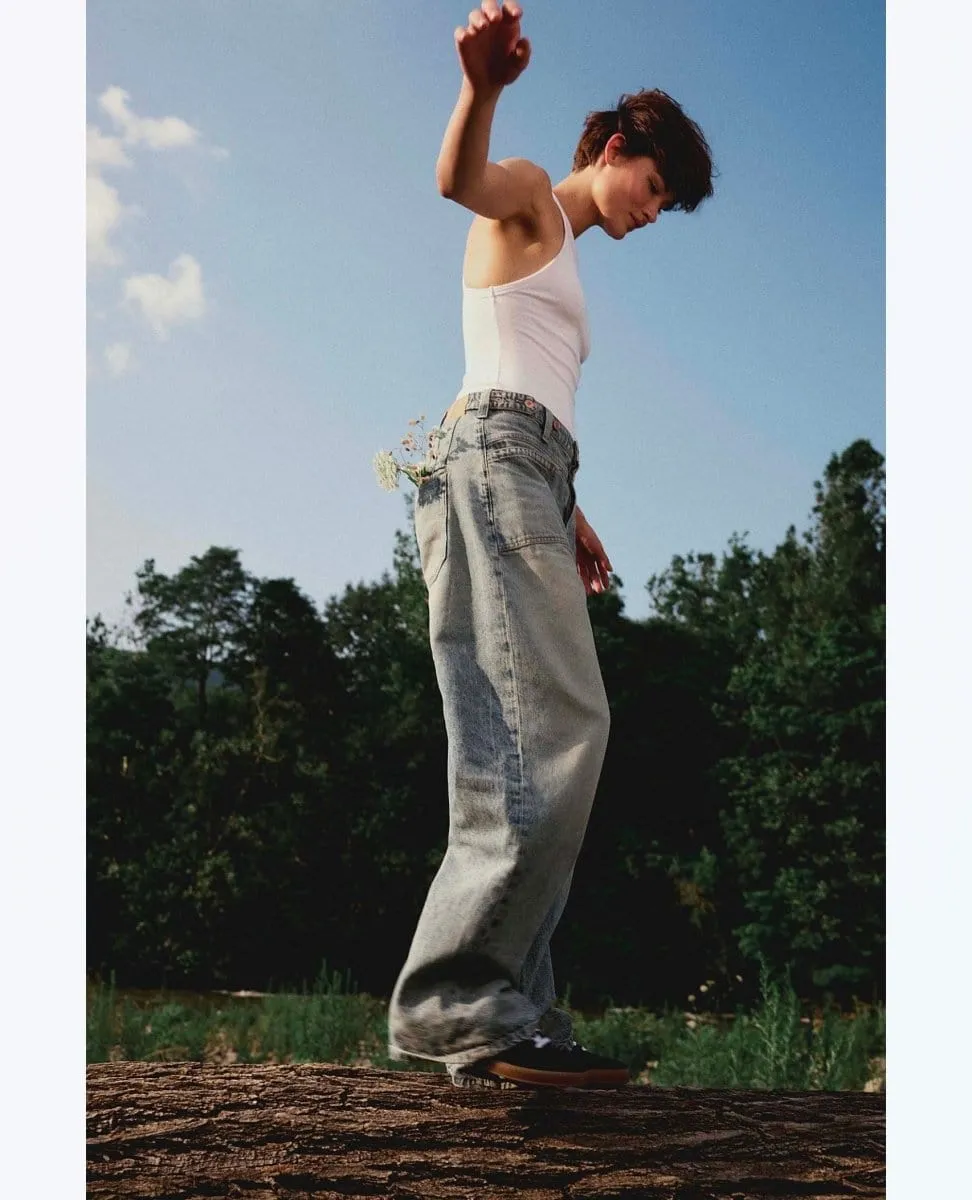 Free People Palmer Loose Jean in La La Land