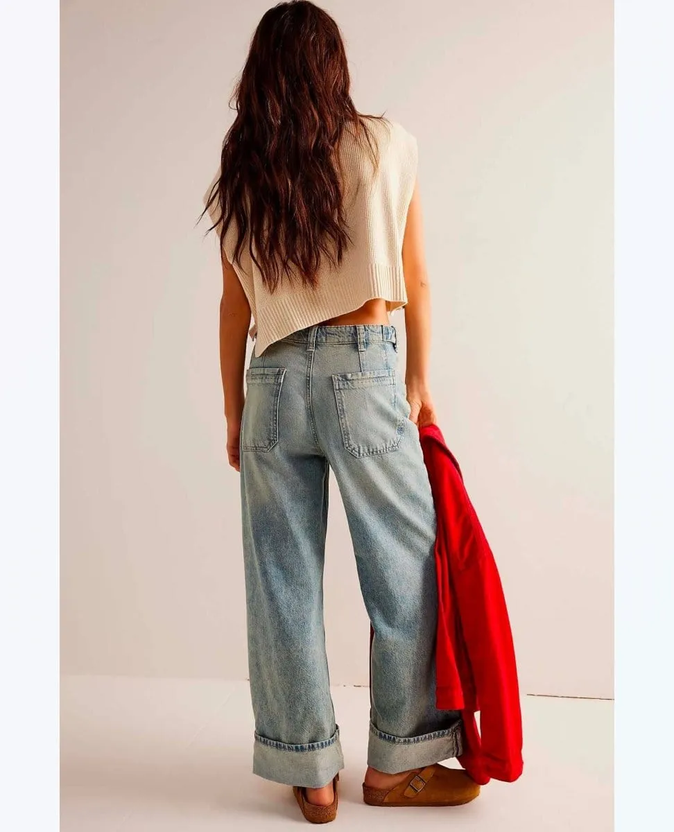 Free People Palmer Loose Jean in La La Land