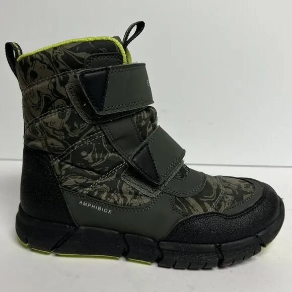 Geox Boys Flexyper Boot Camo Size US1 M EU32
