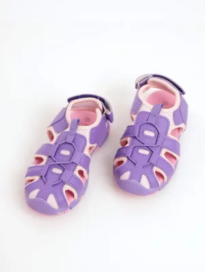 Girls Closed Toe Adventure Shoe - Lilac