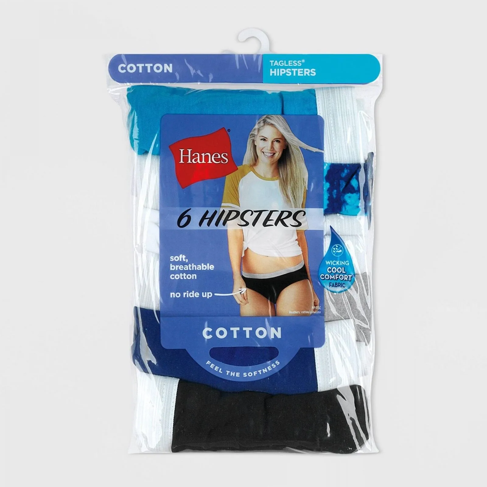 Hanes Womens Cotton 6pk PP41SC Hipster Underwear Briefs P941SC Colors May Vary 7