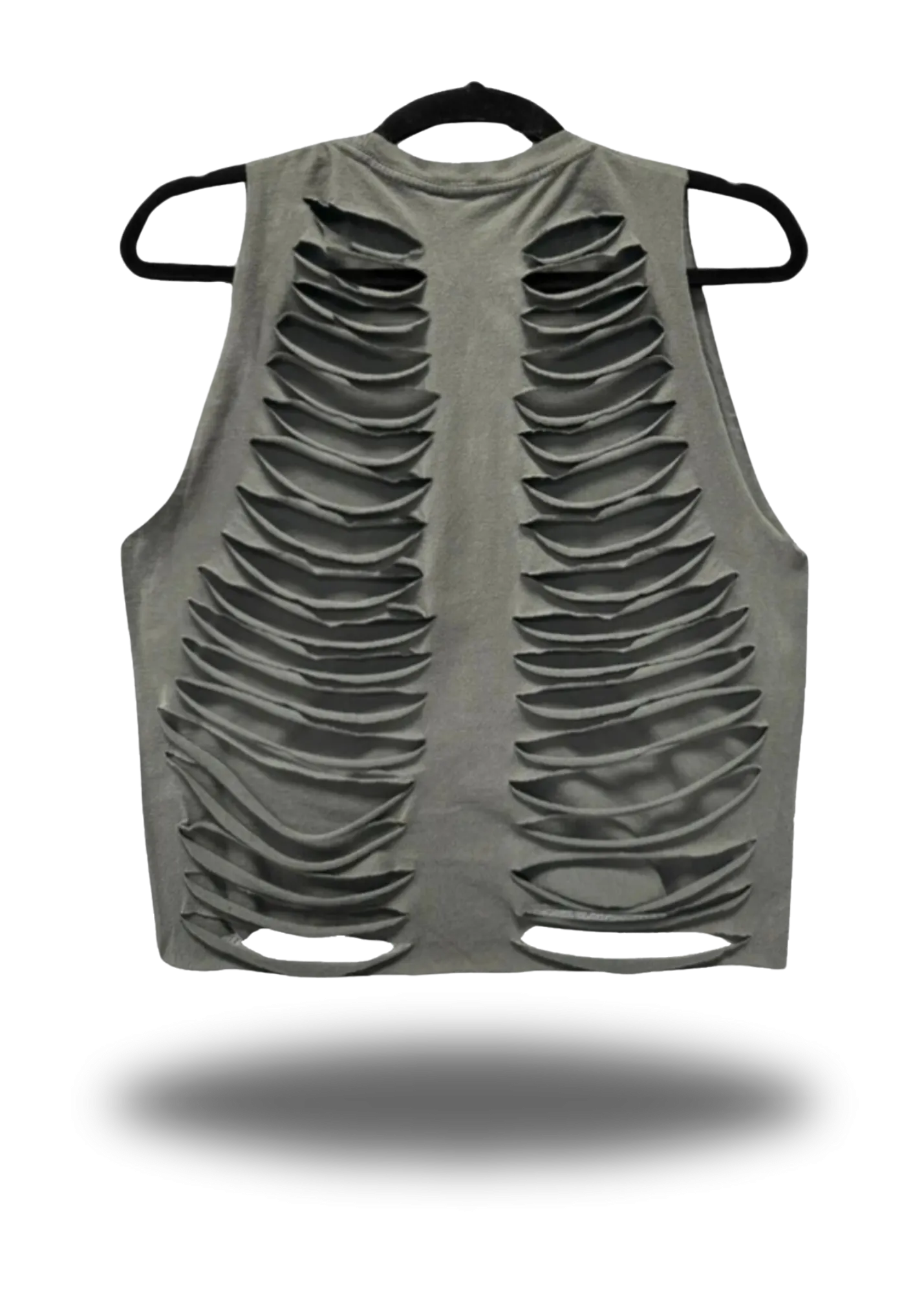 HIGH FUCKING STANDARDS CROP TANK TOP*GREY*