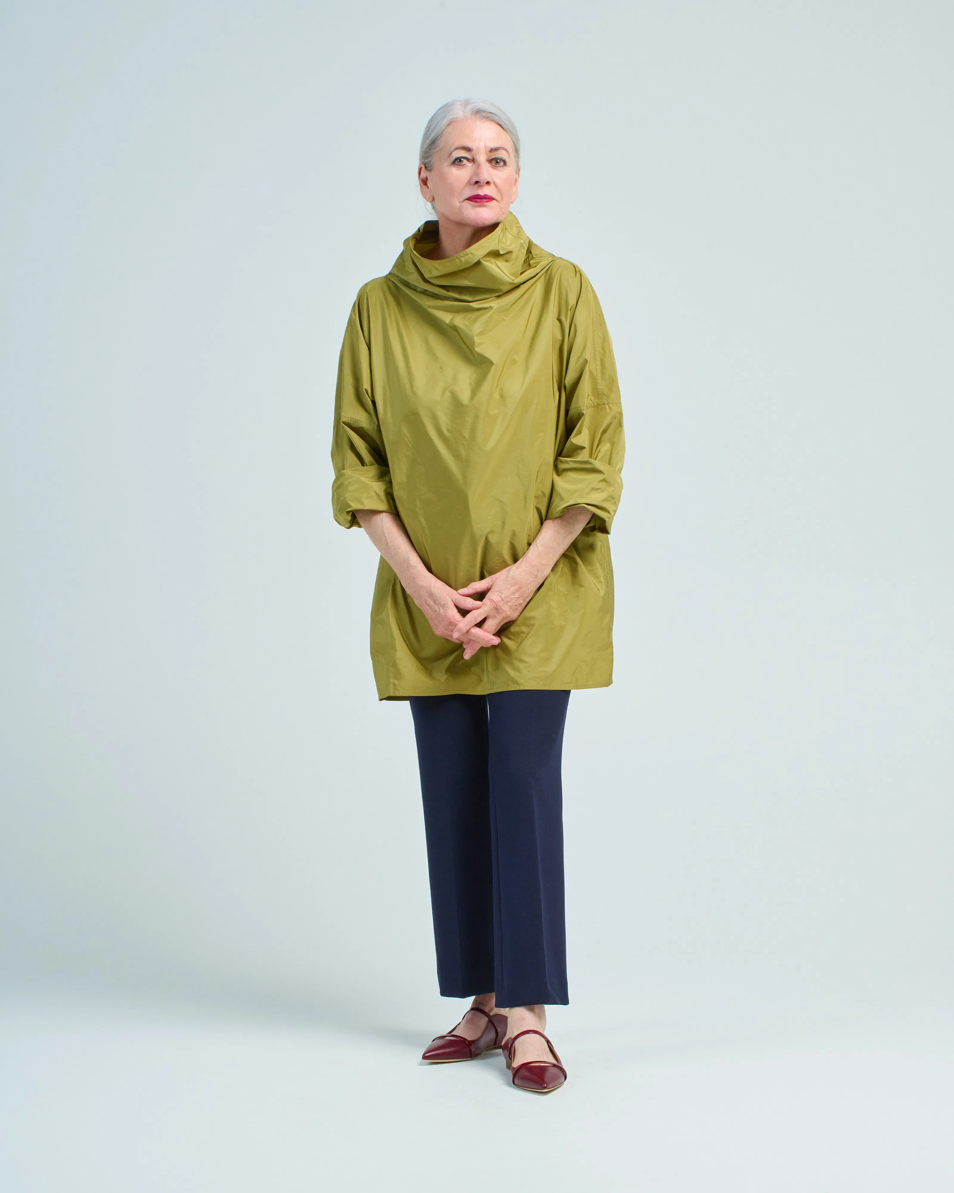 high neck pullover top