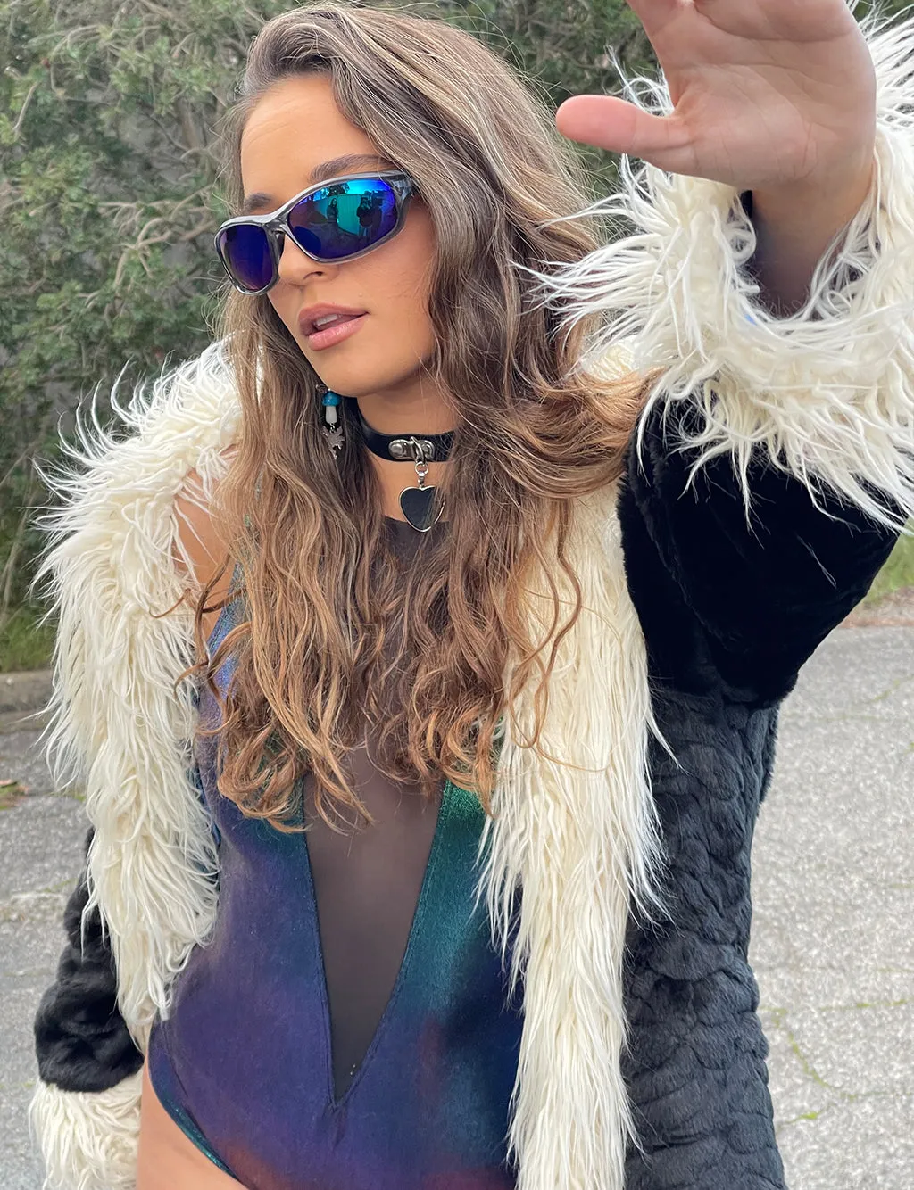 IN THE DARK FAUX FUR DOOF JACKET ✰ MADE 4 U ✰