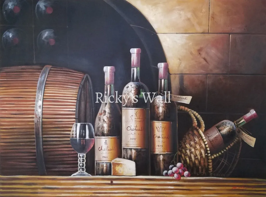 Inside The Winery - PREMIUM - 48 x 36 in. by M. Lupist