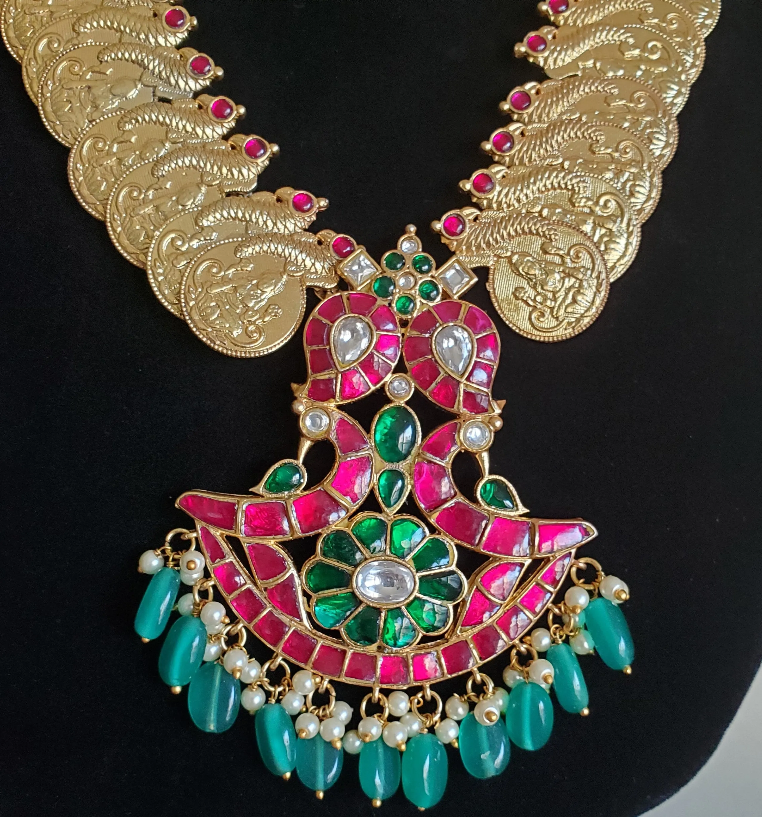 Jadau Kundan Kaasu Long Haram