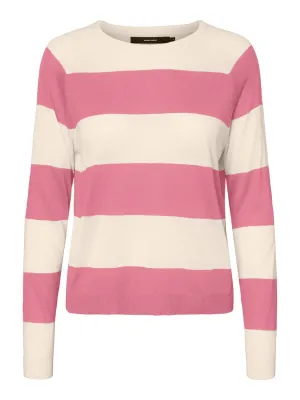 Jersey Lina a rayas de cuello redondo