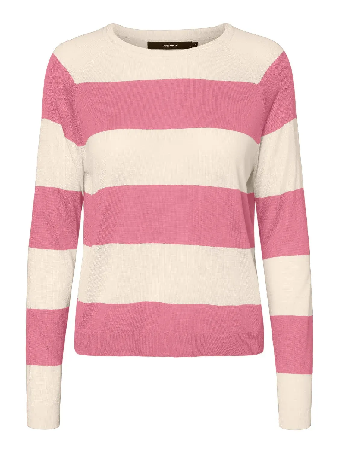 Jersey Lina a rayas de cuello redondo