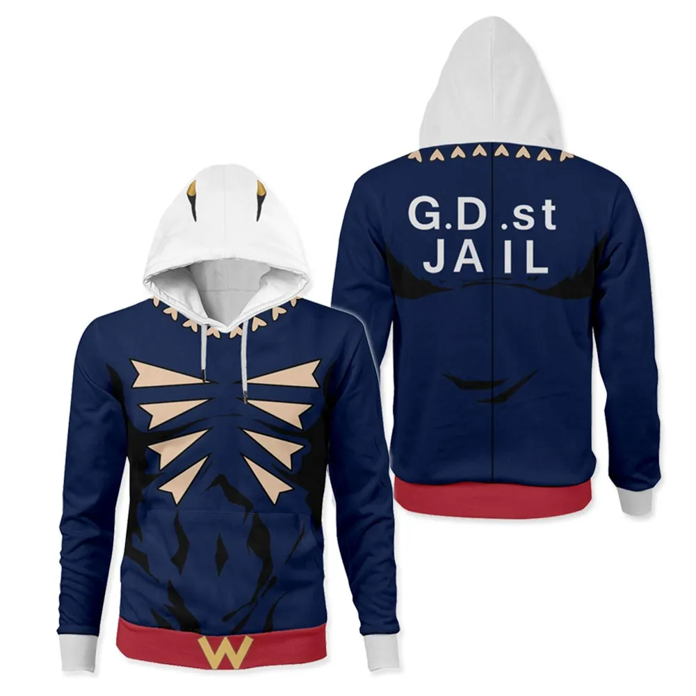 Jojo‘s Bizarre Adventure - Stone Ocean Weather Report Cosplay Hoodie 3D Printed Hooded Casual Streetwear Pullover