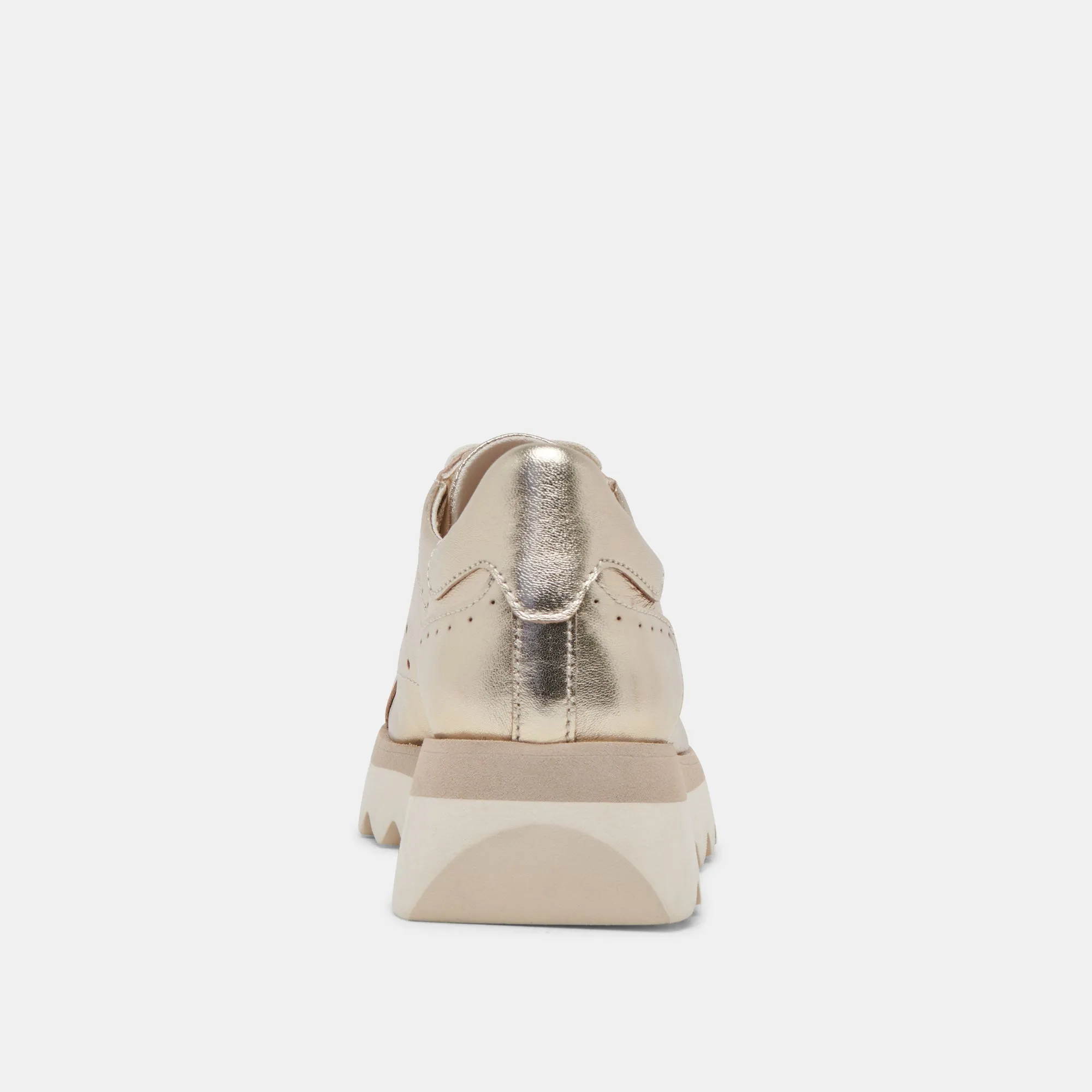 JORGIE SNEAKERS PLATINUM METALLIC LEATHER - re:vita