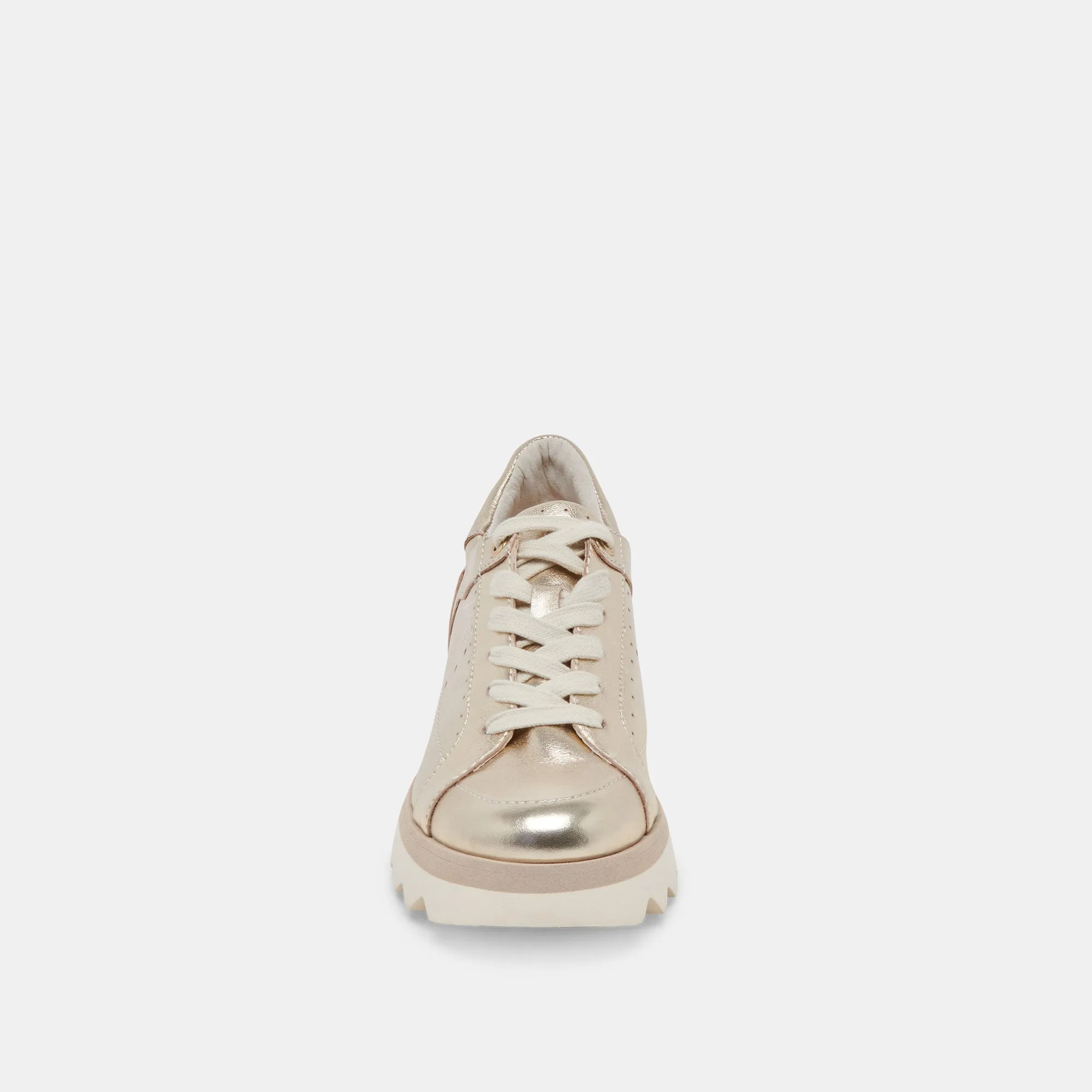 JORGIE SNEAKERS PLATINUM METALLIC LEATHER - re:vita