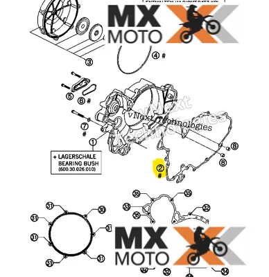 Junta Grande da Embreagem Original KTM 950/990 - 2003 a 2013 - 60030025000
