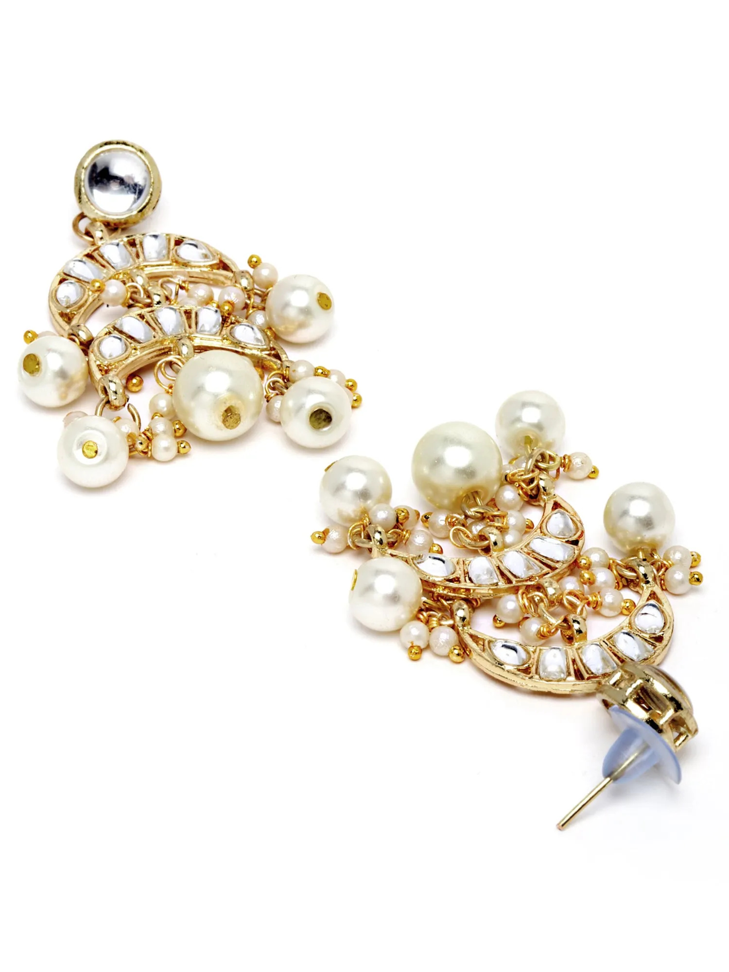 Karatcart Gold Plated Pearl Beaded Choker Necklace Set