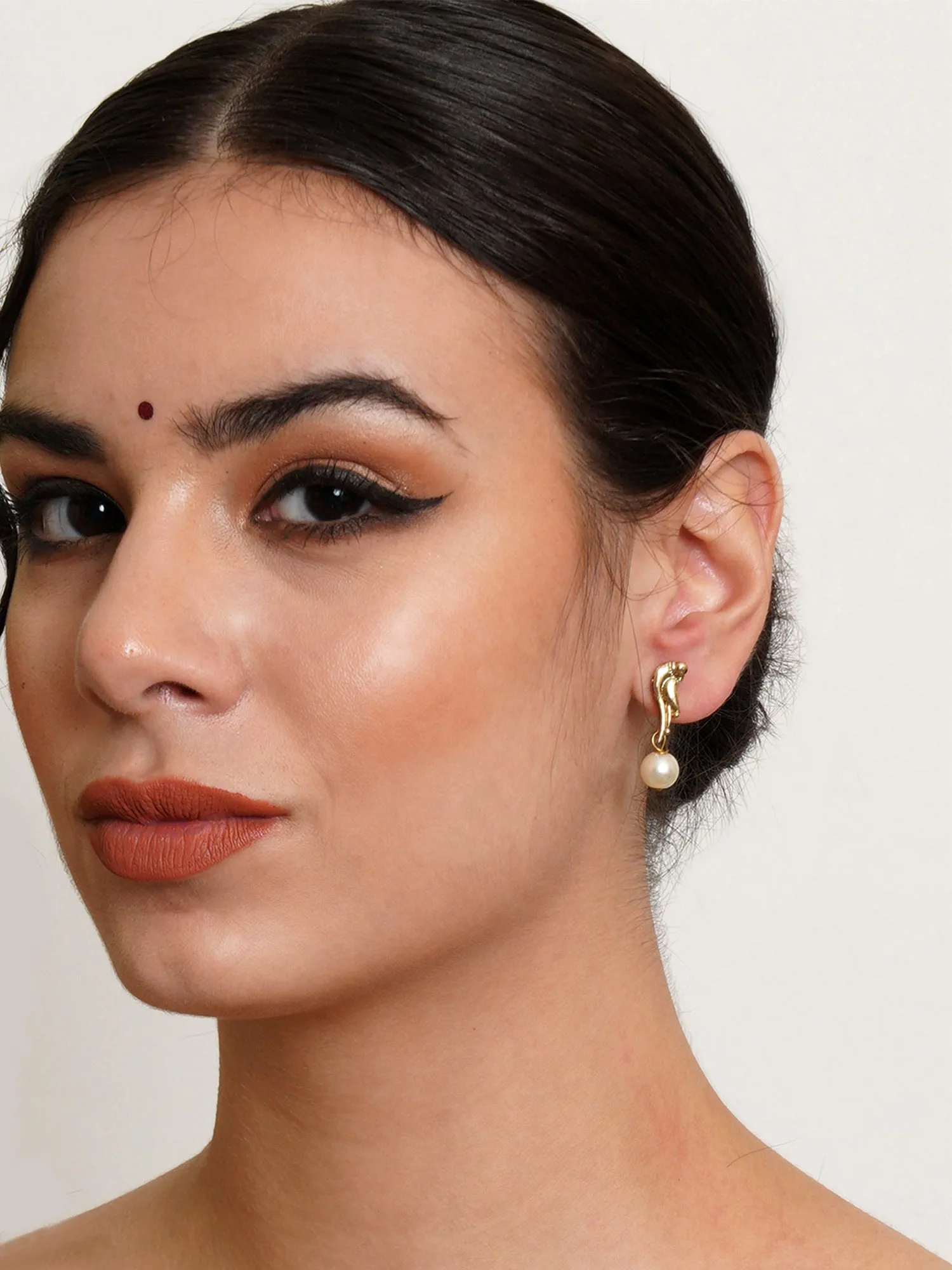 Karatcart Set of 3 Handcrafted Kundan Earrings Combo for Women