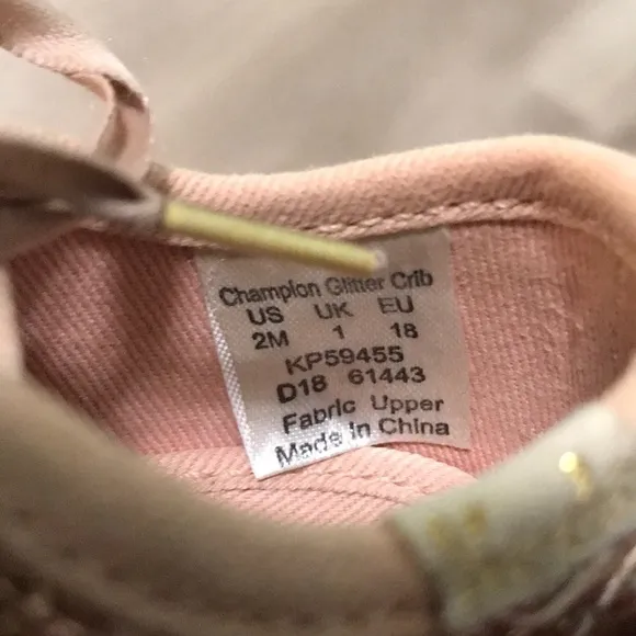 Kate Spade X Keds Rose Gold Glitter Sneakers Baby