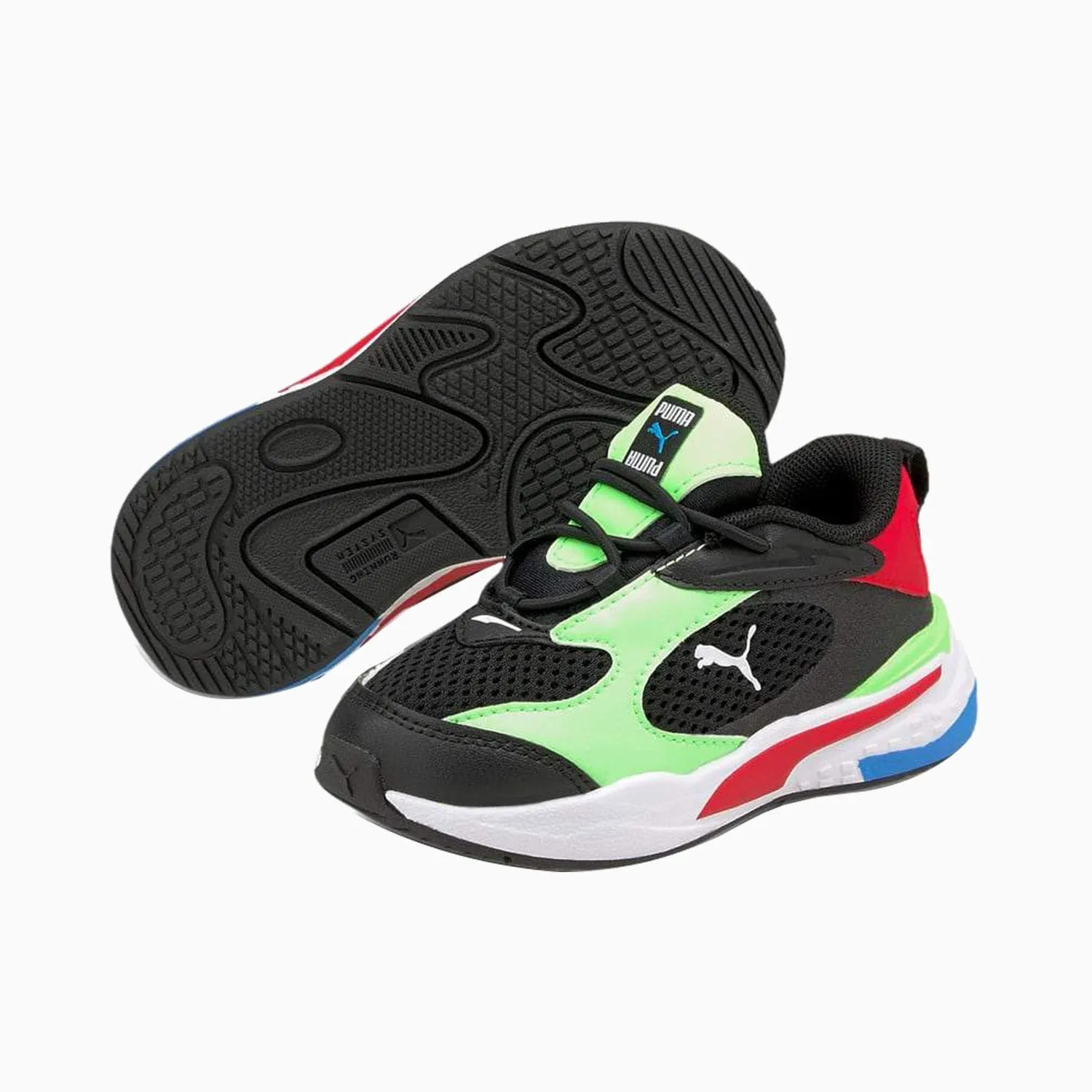 Kid's RS Fast "Black Elektro Green" Toddlers