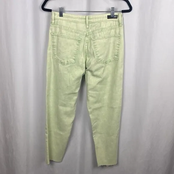 KUT From The Kloth Pastel Green Acid Wash Rachel Mom Jeans - NWT - Size 4