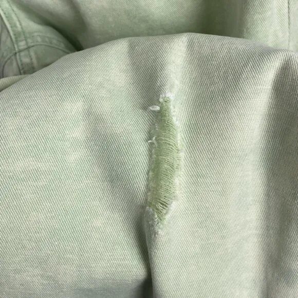 KUT From The Kloth Pastel Green Acid Wash Rachel Mom Jeans - NWT - Size 4
