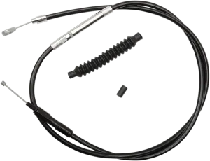 LA Choppers LA-8210C13B Black Vinyl-Coated Stainless Steel Clutch Line Kit - 12in.-14in. Ape Hangers