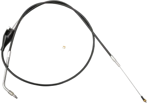 LA Choppers LA-8210ID19B Black Vinyl/Stainless Braided Idle Cable Kit - 18in.-20in. Ape Hangers
