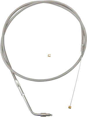 LA Choppers LA-8210TH13 Stainless Steel Throttle Cable Kit - 12in.-14in. Ape Hangers