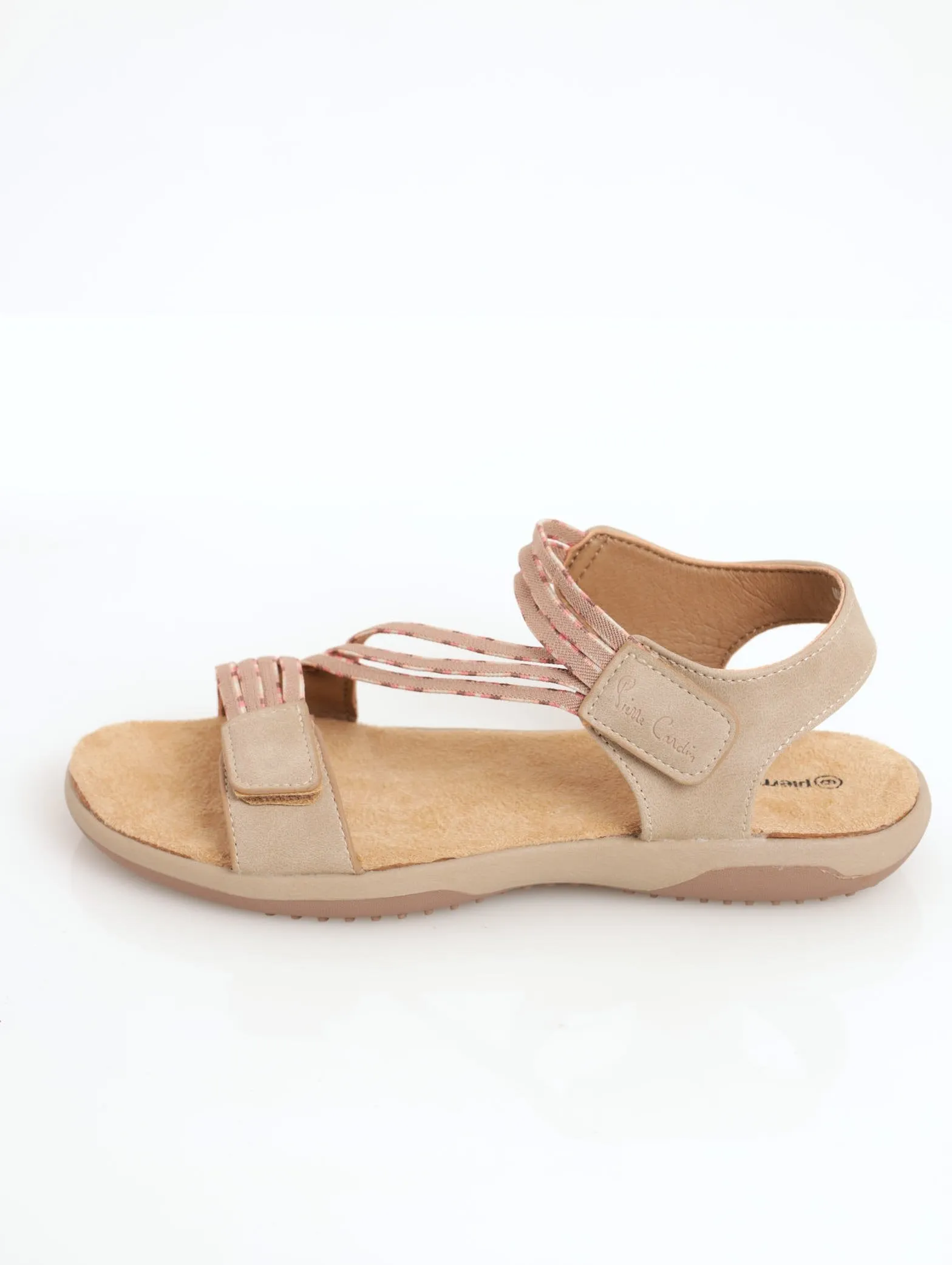 Ladies Elastic Adventure Sandal - Beige